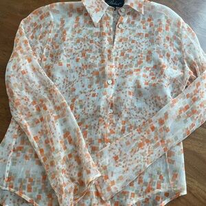 Vintage Italian Silk Sheer Blouse